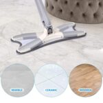 Adjustable 360° Flat Hand Mop: Floors, Walls, Ceilings (Easy Squeeze) - Full Detail by Nari Haat, Indian ethnic wear...