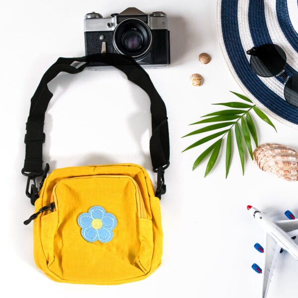 Solid Color Shoulder Crossbody Bag – Trendy Small Square Bag for Students - Front View by Nari Haat, Indian ethnic ...