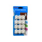 Small Adhesive Hooks for Wall Hanging Adhesive Hooks (12 pcs Set) - Sleeve Design by Nari Haat, Indian ethnic wear, w...