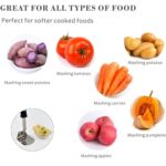 Apex L-Handle Stainless Steel Potato Masher Ergonomic Grip (1 Pc) - Full Detail by Nari Haat, Indian ethnic wear, wom...