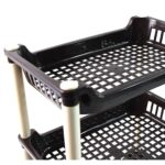 Apex Small Multiuse Plastic Storage Rack Organizer 3-Tier - Neckline Detail by Nari Haat, Indian ethnic wear, women c...