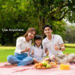 Mat, Picnic Blanket Beach Mat Waterproof Blanket Foldable Picnic, Beach, Camping - Sleeve Design by Nari Haat, Indian...