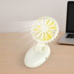 Mini USB Handheld Fan – Portable Rechargeable Mini Fan for Home & Travel - Fabric Detail by Nari Haat, Indian ethni...