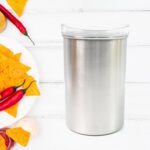 Stainless Steel Airtight Containers with See Through Lid (1 Pc / 1000 ML) - Back View by Nari Haat, Indian ethnic wea...