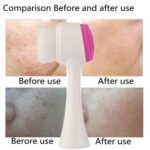 2 in 1 Facial Brush Cleansing Face Scrubber for Sensitive, Delicate, Dry Skin (1 Pc) - Full Detail by Nari Haat, Indi...