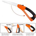 15 Inch Mini Pruning Folding Saw (1 Pc) - Fabric Detail by Nari Haat, Indian ethnic wear, women clothing, designer suit