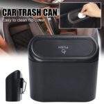 Mini Car Trash Can with Lid, Waterproof Car Trash Bin Storage Box (1 Pc) - Neckline Detail by Nari Haat, Indian ethni...