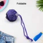 Foldable Nylon Shopping Bag (Rose Design): Reusable, Eco-Friendly (1 Pc) - Sleeve Design by Nari Haat, Indian ethnic ...