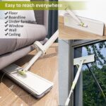 Floor Mop and Bucket Set, Flat Mop for Cleaning with Wringer, Self Clean Damp Mop and Bucket for Hardwood, Laminate, ...