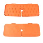 Silicone Faucet Splash Guard Pad Kitchen & Bathroom Sink (1 Pc / Mix Design & Size) - Image 7