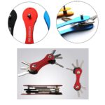 Metal Key Holder Multifunctional Portable Key Accessory (1 Pc / Mix Color) - Neckline Detail by Nari Haat, Indian eth...