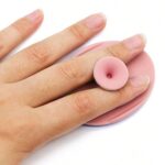 Bath & Facial Cleansing Brush, Soft Silicone Face Scrubber (2 Pc Set) - Neckline Detail by Nari Haat, Indian ethnic w...