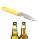 Stainless Steel Knife for Kitchen Use with Non-Slip Handle and Blade Cover 1 Pc - Neckline Detail by Nari Haat, India...