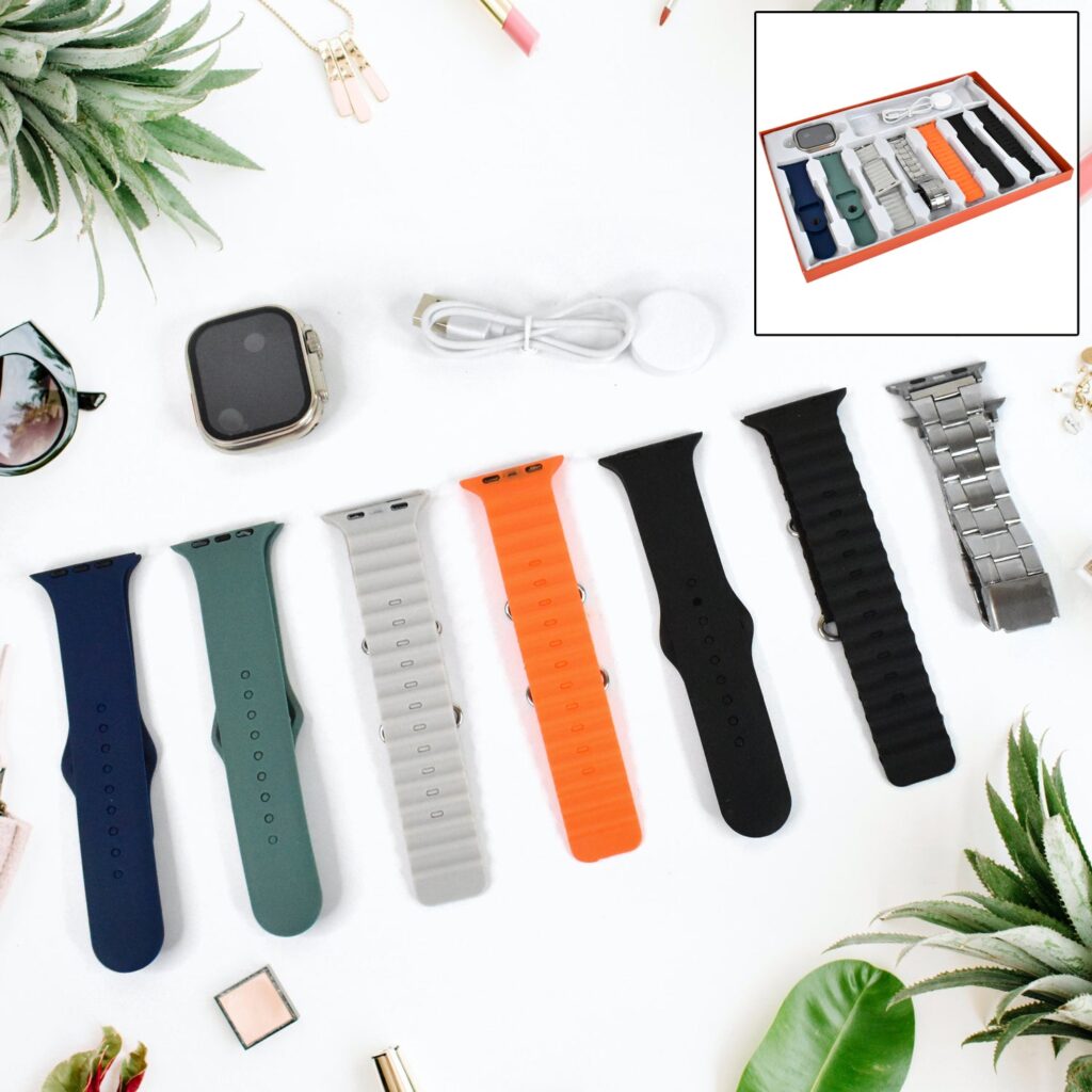 7-in-1 Ultra Smartwatch Combo Set