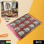 Stainless Steel Agarbatti Stand (12 Pack): Self-Adhesive, Wall Mounted - With Dupatta by Nari Haat, Indian ethnic wea...