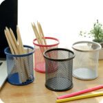 Durable Metal Mesh Pen Holder for Desk Organization