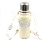 Stainless Steel Vacuum Insulated Water Bottle – Leak Proof Flask with Steel Cup - Full Detail by Nari Haat, Indian ...