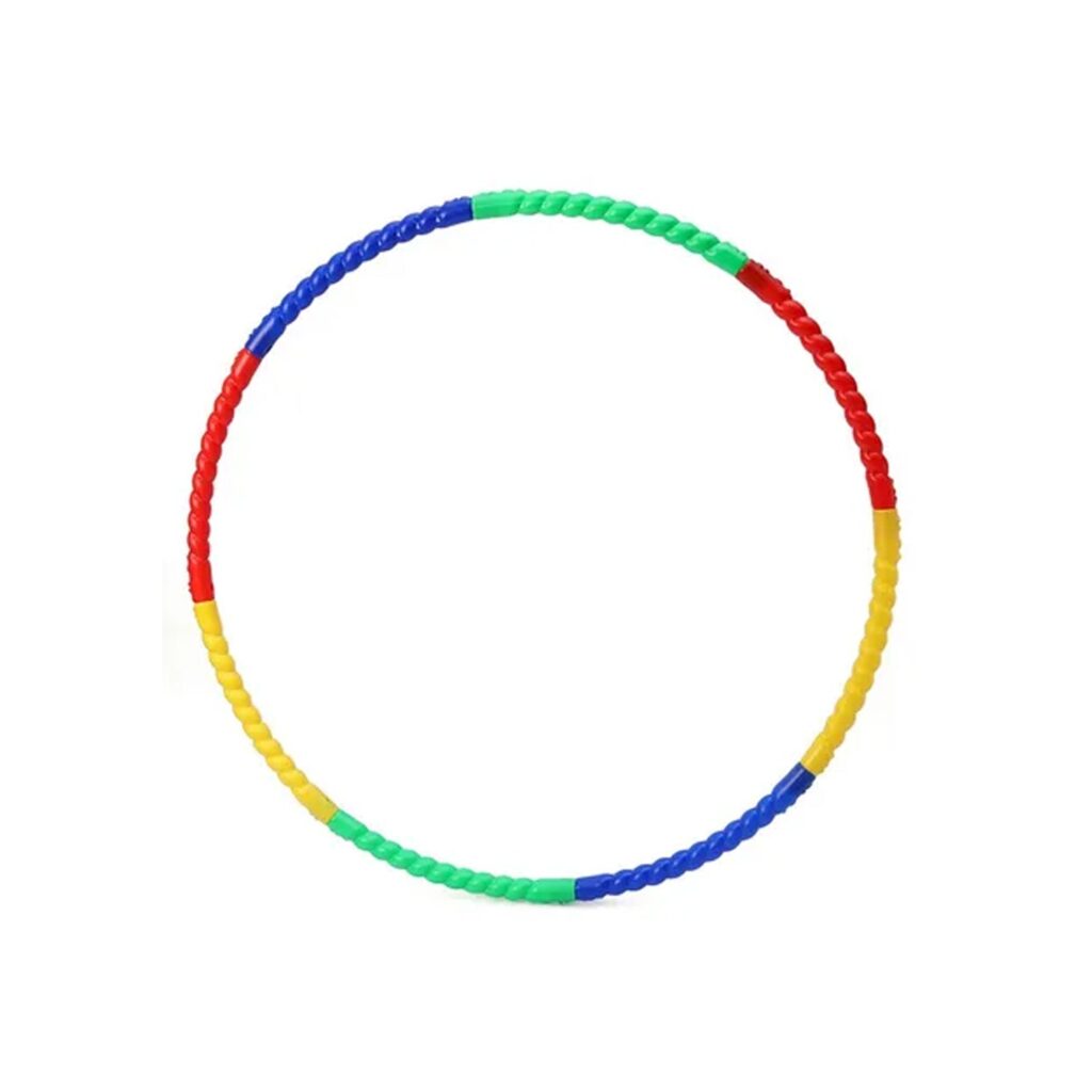 Hoops Hula Interlocking Exercise Ring for Fitness with Dia Meter Boys Girls and Adults (8 Pcs Set) - Front View by Na...