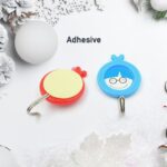 Multipurpose Self-Adhesive Hooks (2 Pc): Heavy Duty, Waterproof, Bathroom, Kitchen (2 Pc) - Neckline Detail by Nari H...