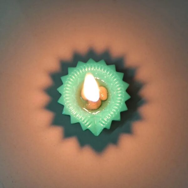 Silicone Diya Diwali Attractive Design Colourful Diya Combo, (Mix Design /1 Pc) - Front View by Nari Haat, Indian eth...