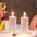 Rose Candles LED Flameless and Smokeless Decorative Acrylic Transparent Candles Led Tea Light Candle Perfect for Gift...