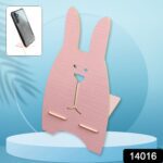 Wooden Cute Lovely Rabbit Design Mobile Stand (1 Pc) - With Dupatta by Nari Haat, Indian ethnic wear, women clothing,...