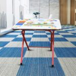 Multifunction Portable Foldable Study Table & Chair (2 Pc Set) - Fabric Detail by Nari Haat, Indian ethnic wear, wome...