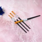 Premium Paint Brushes, Watercolor Acrylic Paint Brushes (4 Pcs Set) - Full Detail by Nari Haat, Indian ethnic wear, w...