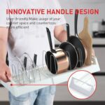 Pots and Pans Organizer Rack for Under Cabinet - Back View by Nari Haat, Indian ethnic wear, women clothing, designer...