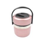 Leak-Proof Thermos Flask: Keeps Food Hot & Fresh (Stainless Steel, Multi-Color) - Back View by Nari Haat, Indian ethn...