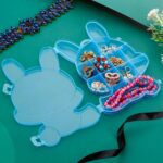 Transparent Cartoon Bear Plastic Storage Box Jewelry Organizer Holder  1 Pc - Fabric Detail by Nari Haat, Indian ethn...