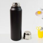 Stainless Steel Vacuum Water Bottle – Hot & Cold Insulated Flask (1000 ML Approx) - Back View by Nari Haat, Indian ...