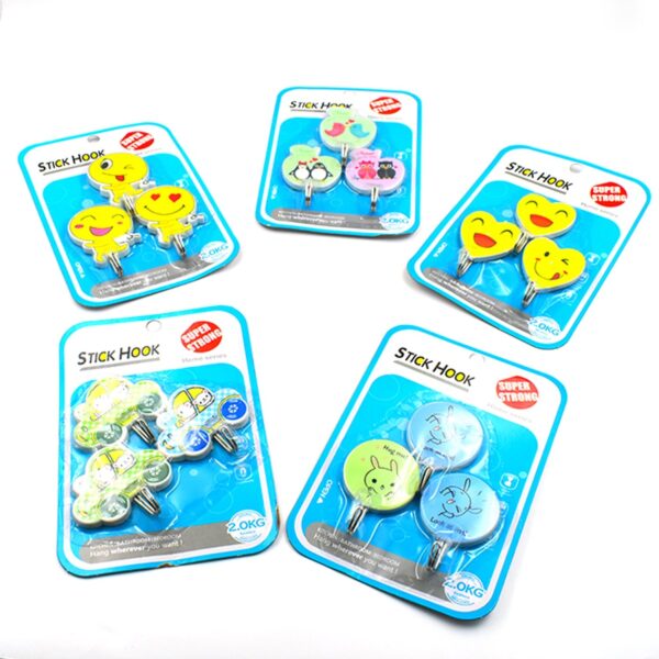 Plastic Self-Adhesive Kitchen 3Pc Hooks - Front View by Nari Haat, Indian ethnic wear, women clothing, designer suit