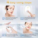 Electric Face Massager Wrinkle Remover LED Photon Face Beauty Device (1 Pc / Plastic) - Back View by Nari Haat, India...