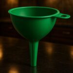 Food-Grade Silicone Funnel: Safe & Easy Transfer for Liquids & Grains (1 Pc) - Neckline Detail by Nari Haat, Indian e...