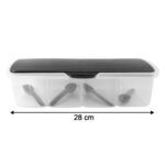 Kitchen Multipurpose Air-tight 4 Sections Storage Containers / Masala Box (1 Set) - Back View by Nari Haat, Indian et...