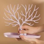 Plastic Jeweller Organizer Earring Holder and Necklace Rack With Drawer (1 Pc) - Full Detail by Nari Haat, Indian eth...