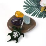 Metal Tortoise Shaped Keychain - Unique and Durable Accessory (1 Pc) - Closeup Embroidery by Nari Haat, Indian ethnic...