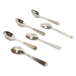Stainless Steel Table Spoons Set of 6 - Back View by Nari Haat, Indian ethnic wear, women clothing, designer suit