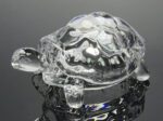 Crystal Glass Turtle-Tortoise for Feng Shui and Vastu - Fabric Detail by Nari Haat, Indian ethnic wear, women clothin...