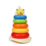 Plastic Baby Kids Teddy Stacking Ring Jumbo Stack Up Educational Toy 5pc - With Dupatta by Nari Haat, Indian ethnic w...