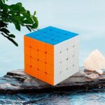 Small 4×4×4 High Speed Stickerless Magic Cube Puzzle Toy for Kids and Adults - Fabric Detail by Nari Haat, Indian e...