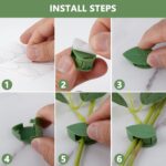 Plant Climbing Wall Clip,Self-Adhesive Vines Support Hooks for Indoor & Outdoor (10 Pcs Set) - Fabric Detail by Nari ...