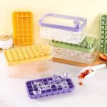 Ice Cube Tray with Lid 32 Grid, Storage Box Kitchen Bar Tool (1 Pc) - Closeup Embroidery by Nari Haat, Indian ethnic ...
