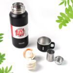 Stainless Steel Vacuum Insulated Water Bottle 900ML Approx (Mix Color) - Sleeve Design by Nari Haat, Indian ethnic we...