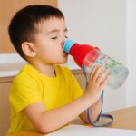 900ml Insulated Water Bottle with Dori & Straw: Leakproof, BPA-Free, Sports Bottle - Fabric Detail by Nari Haat, Indi...