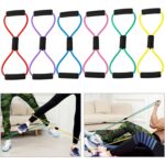 Sport Resistance Loop Band (1 Pc): Exercise, Yoga, Fitness, Mix Color - Fabric Detail by Nari Haat, Indian ethnic wea...