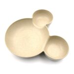 Mickey Mouse Shape Plates for Kids, BPA Free, & Unbreakable Children’s Food Plate - Sleeve Design by Nari Haat, Ind...