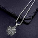 Hanuman Locket With Chain, Pendant Necklace Chain (1 Pc) - Front View by Nari Haat, Indian ethnic wear, women clothin...