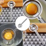 kitchen tools Egg Yolk White Separator Stainless Steel Egg White Separator Tools - Closeup Embroidery by Nari Haat, I...